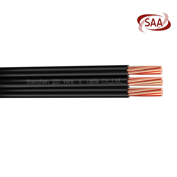 Cable aéreo paralelo de tres conductores